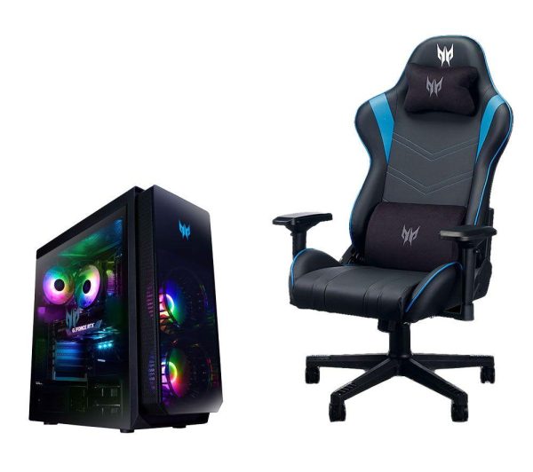 Acer Predator Rift Gaming Chair & Predator Orion 5000 PO5-650 Gaming PC Bundle - Intel® Core™ i7, RTX 4080, 2 TB HDD & 1 TB SSD, Black