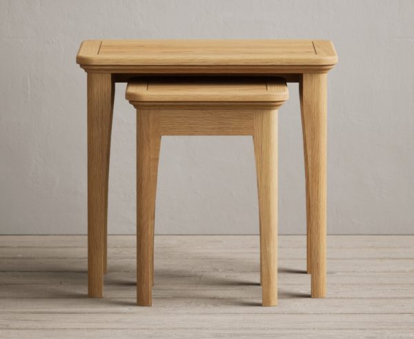 Bridstow Solid Oak Nest Of Tables