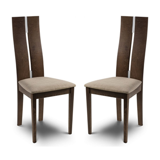 Calandra Solid Beech Dining Chair In Pair