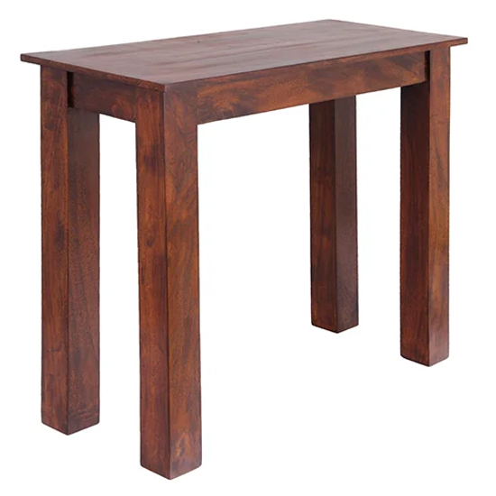 Cansu Solid Acacia Wooden Console Table In Dark Oak