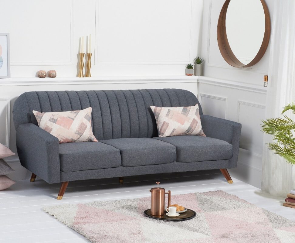 Elise Sofa Bed in Grey Linen