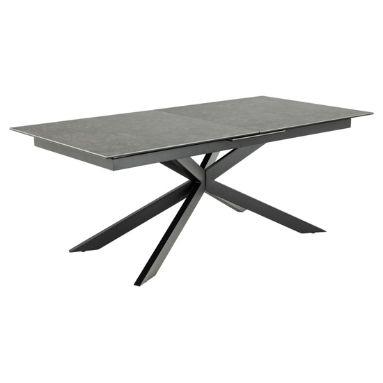 Imperia Extending Ceramic Dining Table Large In Fairbanks Black