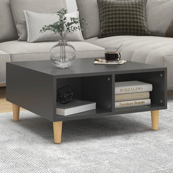 Riye Wooden Coffee Table With 2 Shelves In Grey Riye Wooden Coffee Table With 2 Shelves In Grey
