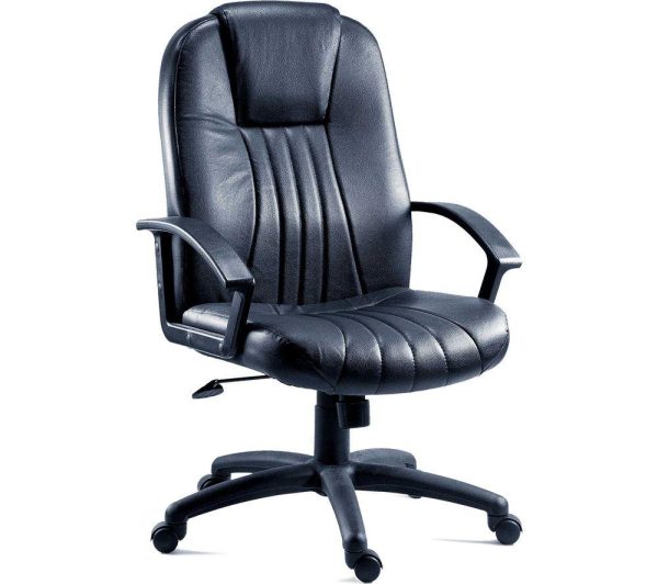Teknik City 8099 Leather Faced Reclining Executive Chair - Black