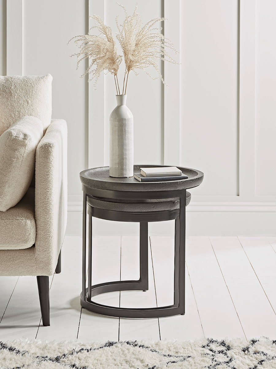 Two Ardmore Nesting Tables Two Ardmore Nesting Tables