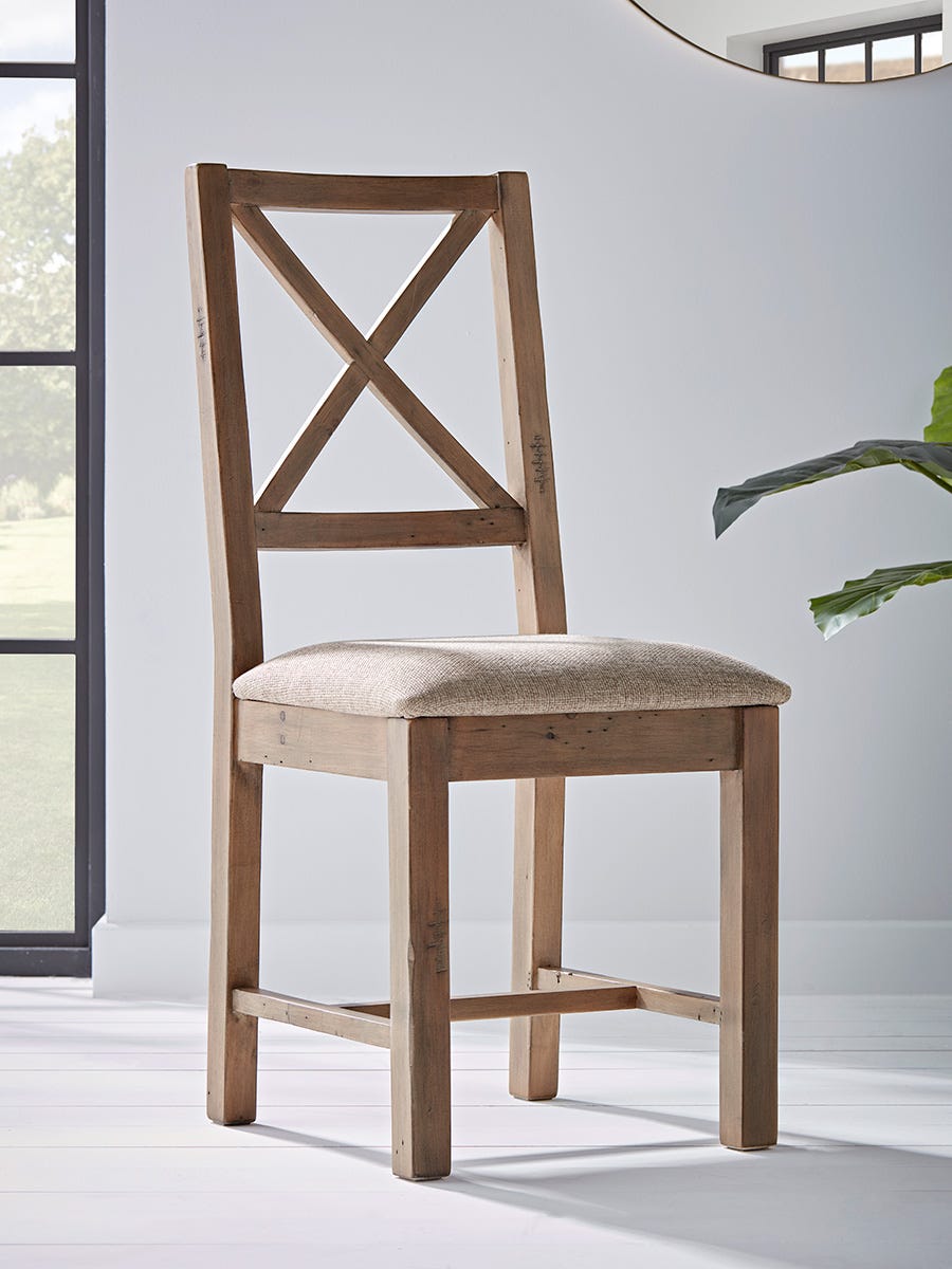 Two Loft Cross Back Dining Chairs Two Loft Cross Back Dining Chairs