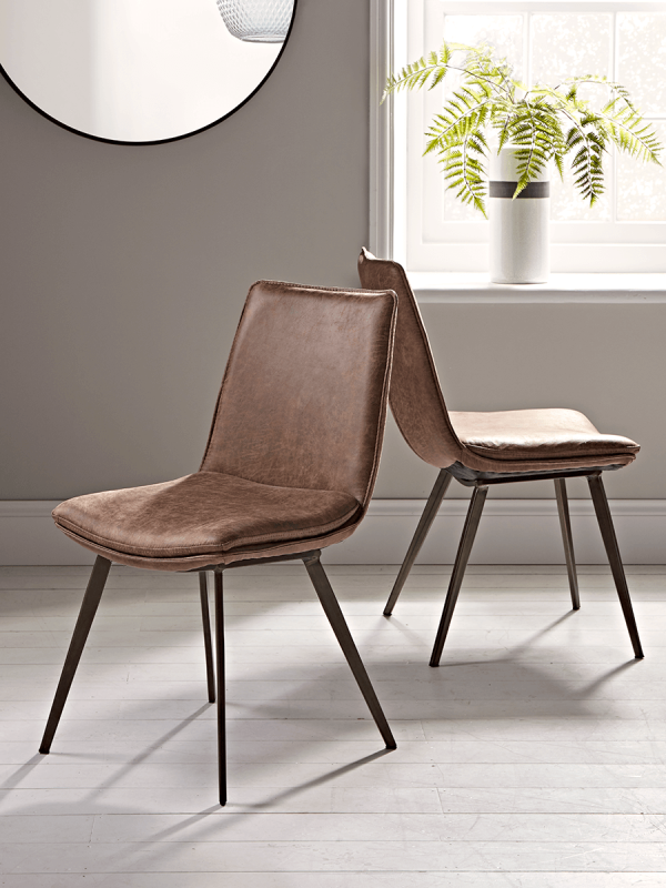 Two Williamsburg Dining Chairs - Tan