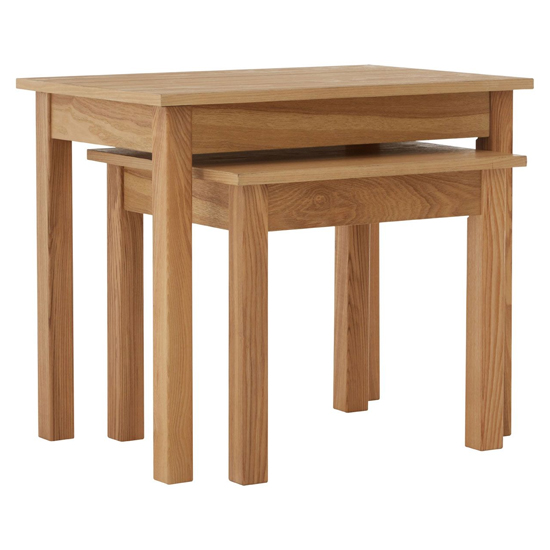 Westic Wooden Nest Of 2 Tables In Natural