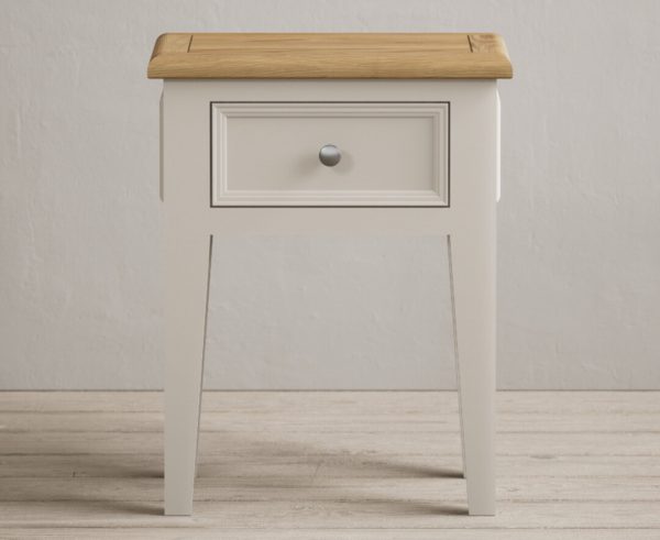 Weymouth Oak and Soft White Painted Bedside Table