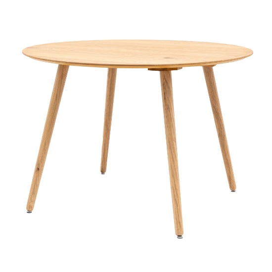 Hervey Wooden Dining Table Round In Natural