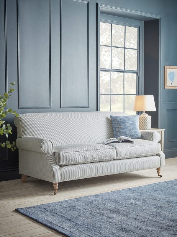 Annecy Two Seater Sofa - Vintage Grey Herringbone