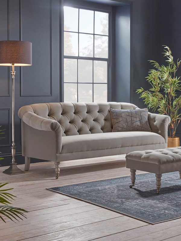 Domme Two Seater Sofa - Black Leather