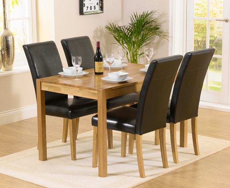 Hadleigh Oak and Signal White Painted Extending Dining Table with 2 Brown Suede Hertford Chairs Hadleigh Oak and Signal White Painted Extending Dining Table with 2 Brown Suede Hertford Chairs