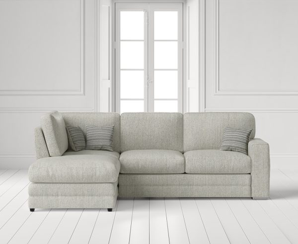 Madden Cream Fabric Left Hand Facing Corner Sofa