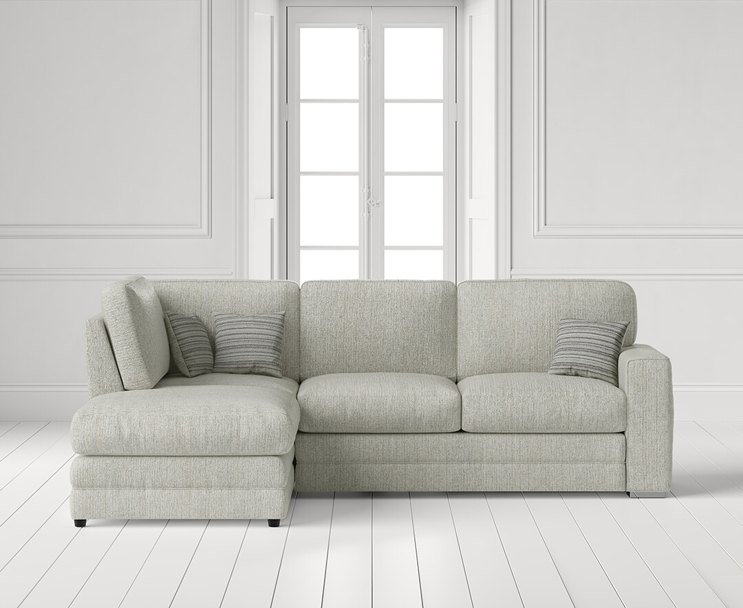 Madden Cream Fabric Left Hand Facing Corner Sofa Madden Cream Fabric Left Hand Facing Corner Sofa