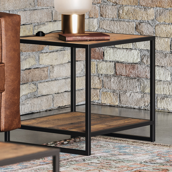 Olbia Wooden Lamp Table Open With Undershelf In Oak Olbia Wooden Lamp Table Open With Undershelf In Oak