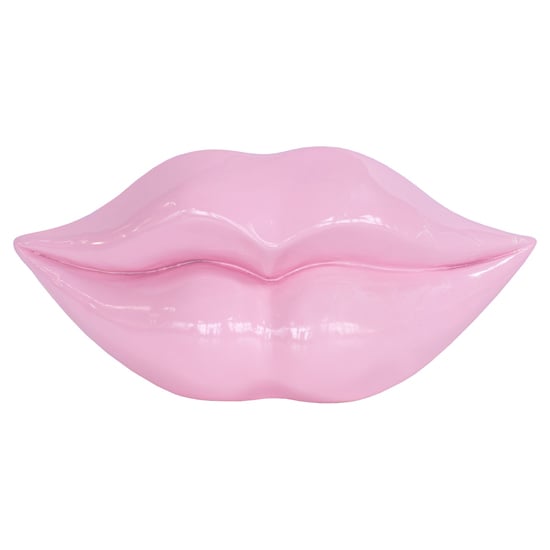 Alton Resin Lips Sculpture Large In Pink