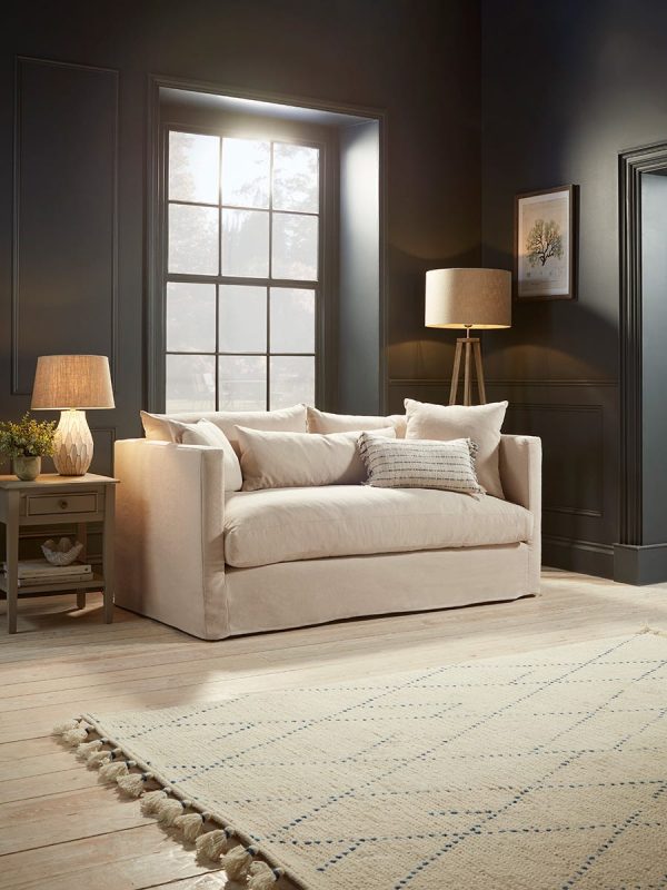Colmar Three Seater Sofa - Dove Velvet