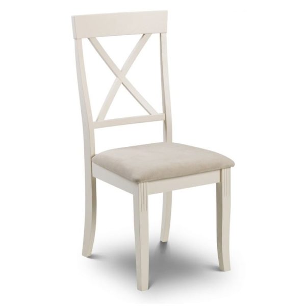 Dagan Wooden Dining Chair In Ivory