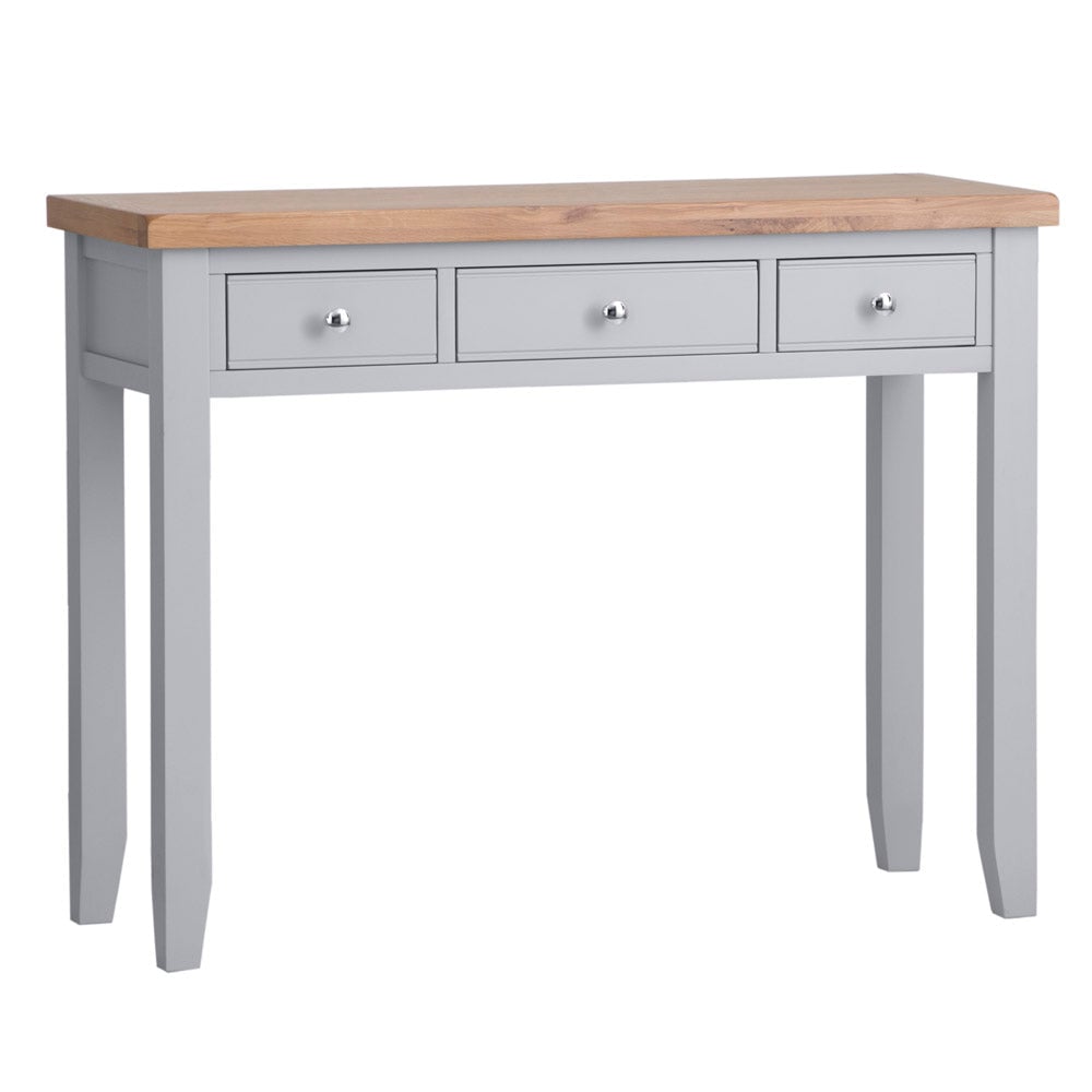 Elkin Wooden Dressing Table In Grey And Oak Elkin Wooden Dressing Table In Grey And Oak