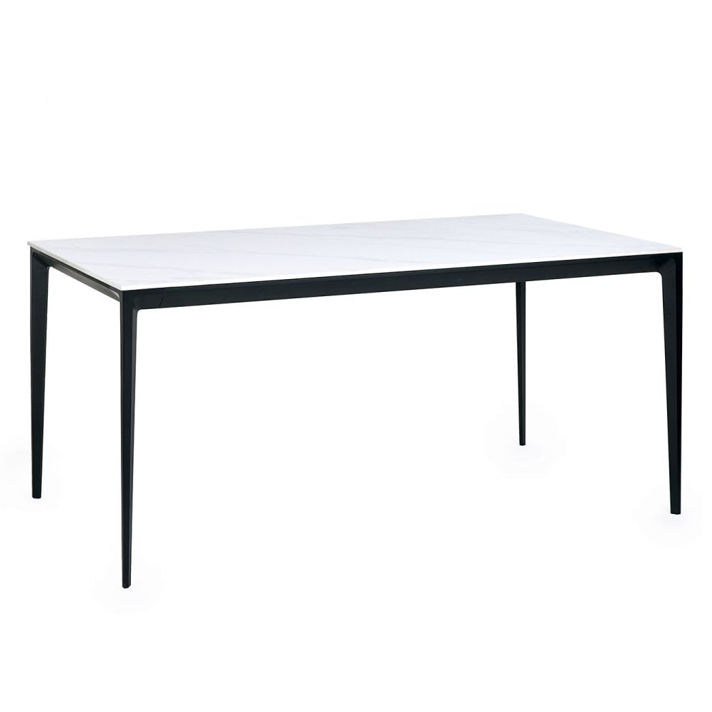 Maemi Marble Dining Table Rectangular In White Maemi Marble Dining Table Rectangular In White
