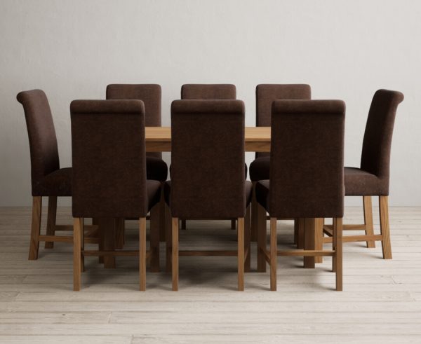 York 120cm Solid Oak Dining Table with 4 Grey Chairs