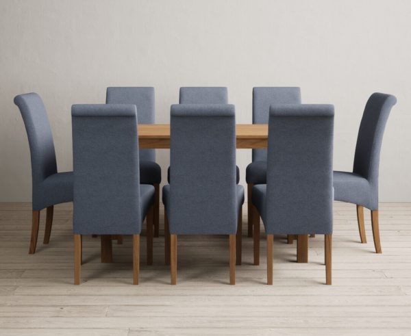 York 120cm Solid Oak Dining Table with 4 Natural Chairs