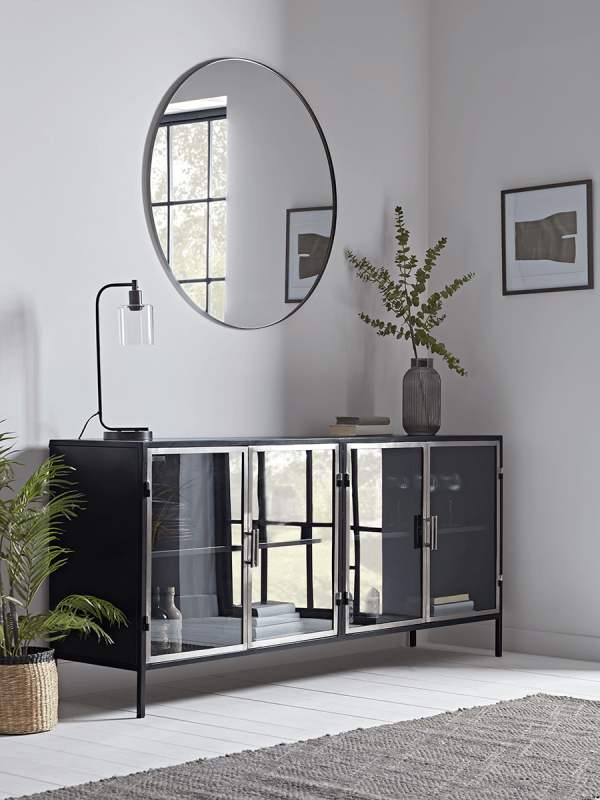 Burnished Steel Sideboard