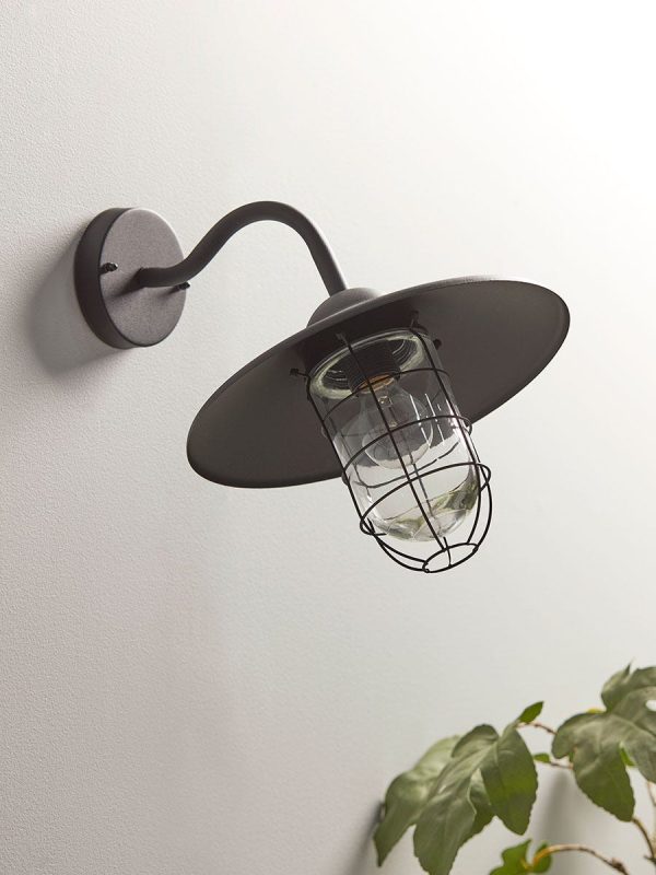 Cage Swan Neck Wall Light