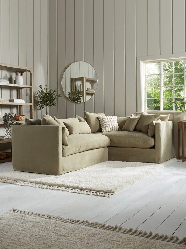 Colmar Corner Sofa - Right Hand Facing - Charcoal Velvet