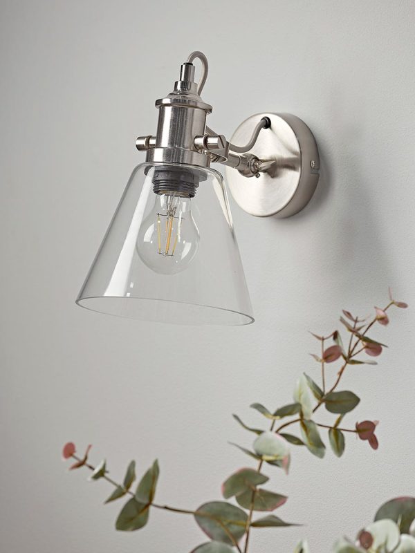 Cone Glass Wall Light