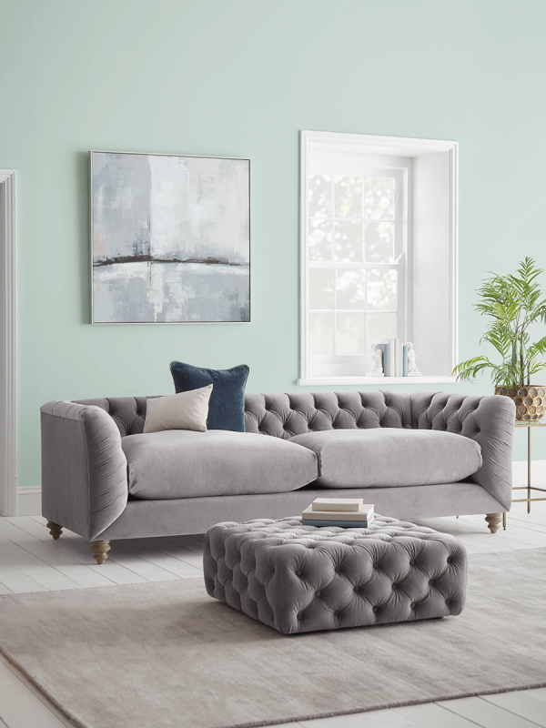 Dora Buttoned Sofa