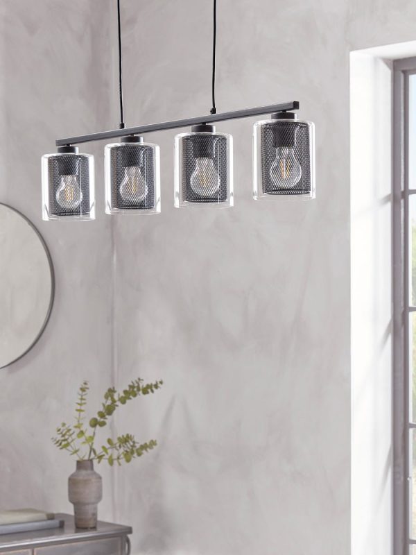 Four Mesh Pendant Lights