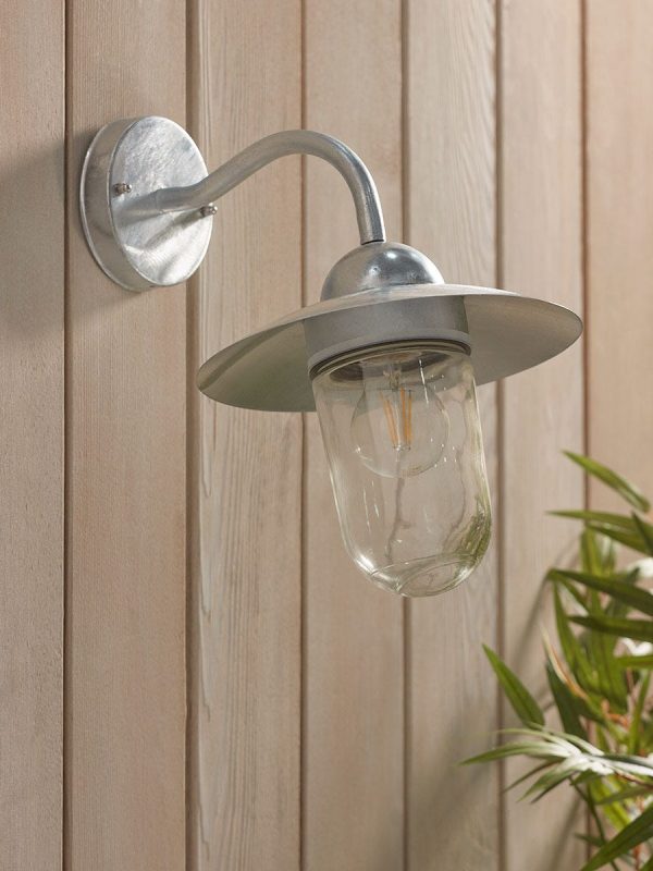 Zinc Swan Neck Wall Light